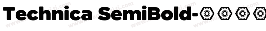 Technica SemiBold字体转换